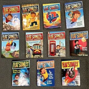 Bundle of 11 Flat Stanley books by author Jeff Brown